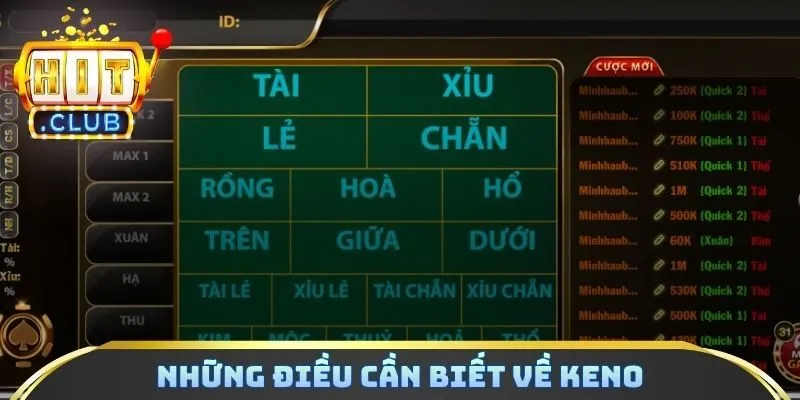 Những điều cần biết về Keno