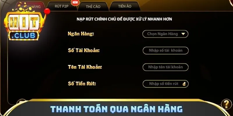 Thanh toán tại cổng game qua ngân hàng